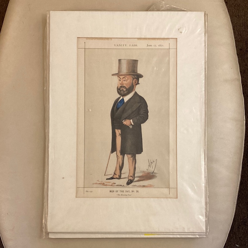 1871 Vanity Fair Spy Men Of The Day, No. 26 “The Morning Post” Lithograph